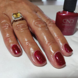 Manicures using premium luxury products