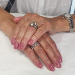 Nail manicure using Eco Gel by Bio Sculpture